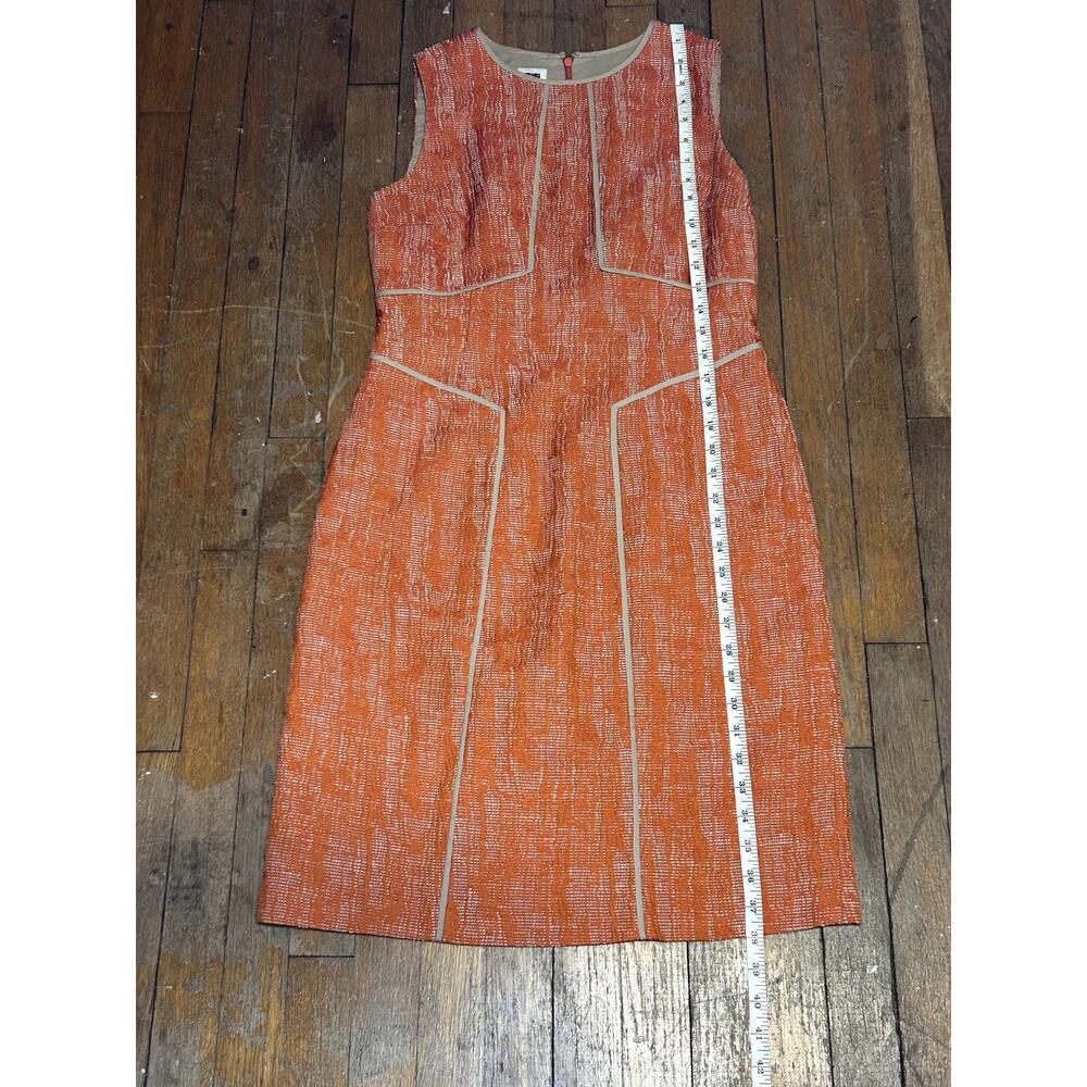 Vintage Anne Klein Cotton Linen Blend Textured Sleeveless Sheath Dress (Size 4) - Picture 8 of 8